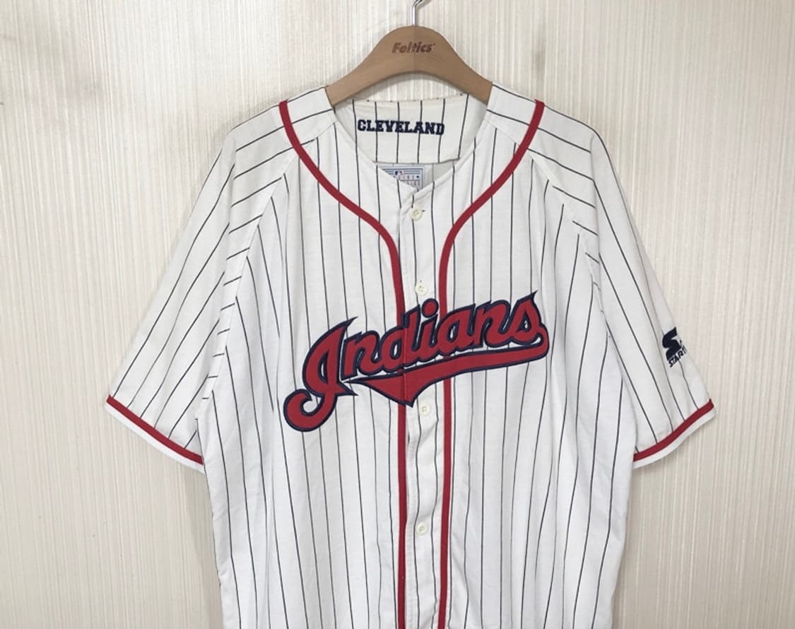 MLB 스타터 클리블랜드인디언스 올드유니폼/져지 XL 상품이미지2