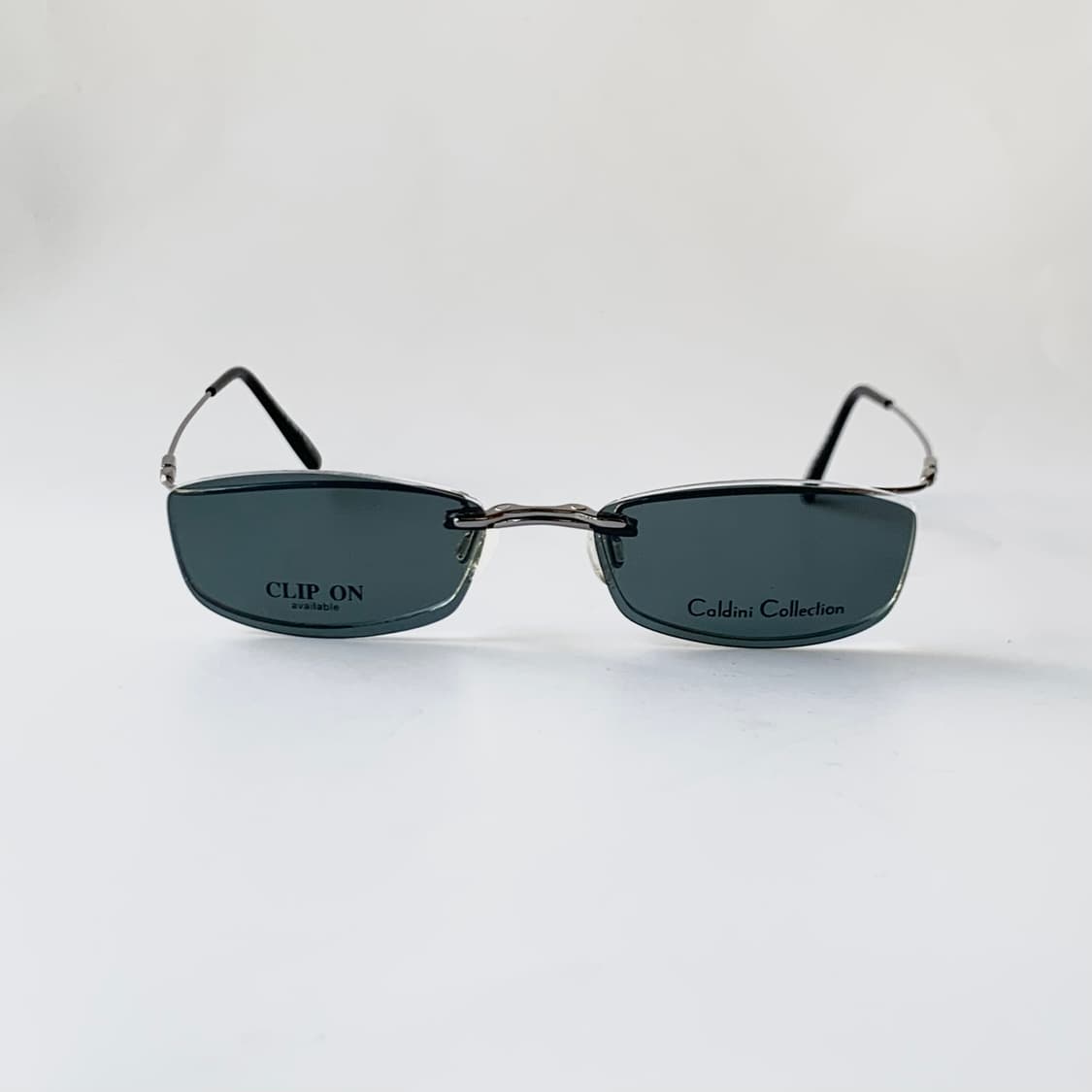 763 데드스탁 클립온 마그네틱 스퀘어 오벌 블랙 초경량 빈티지안경 선글 상품이미지1