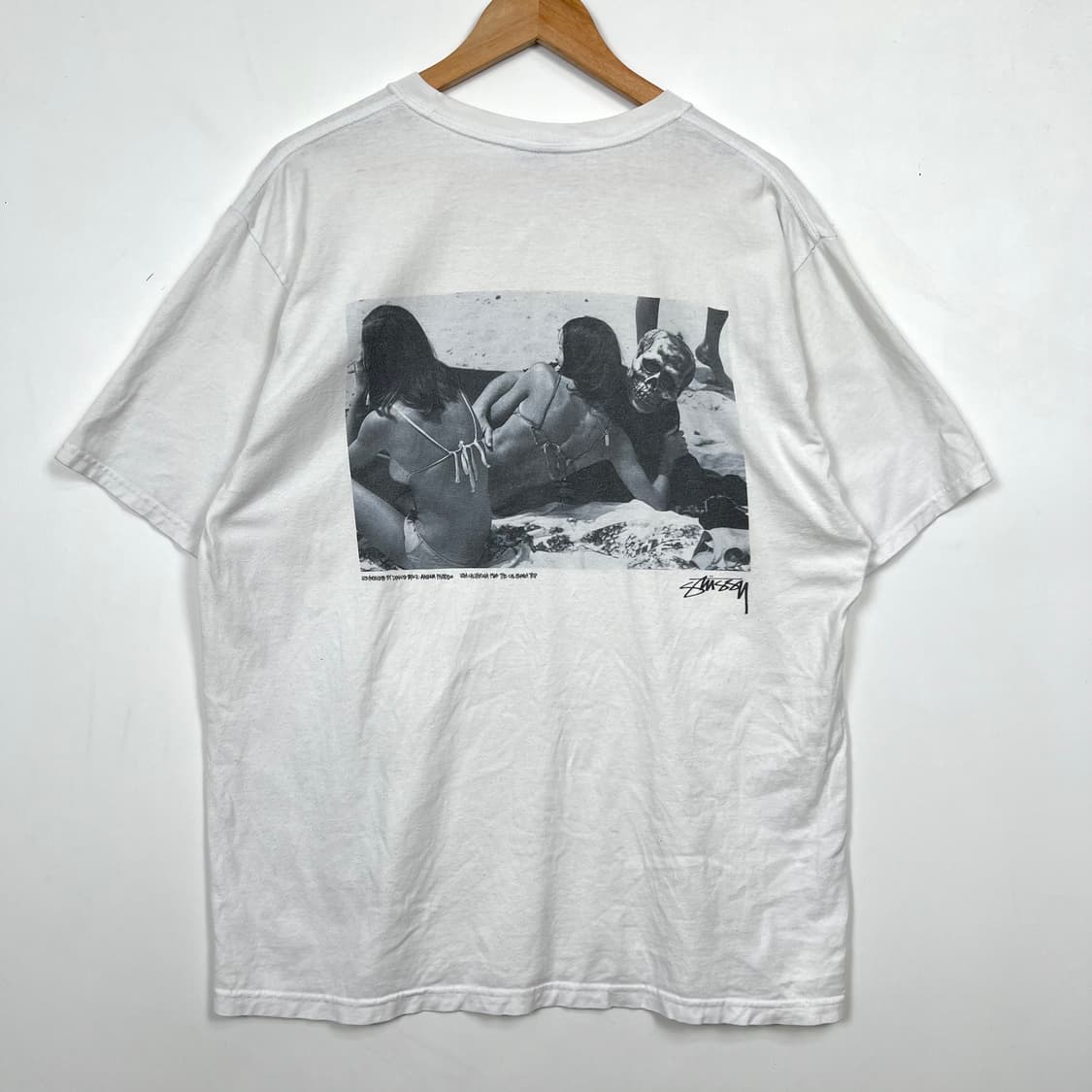 Stussy 스투시 캘리포니아 스컬 비키니걸 반팔티 상품이미지1