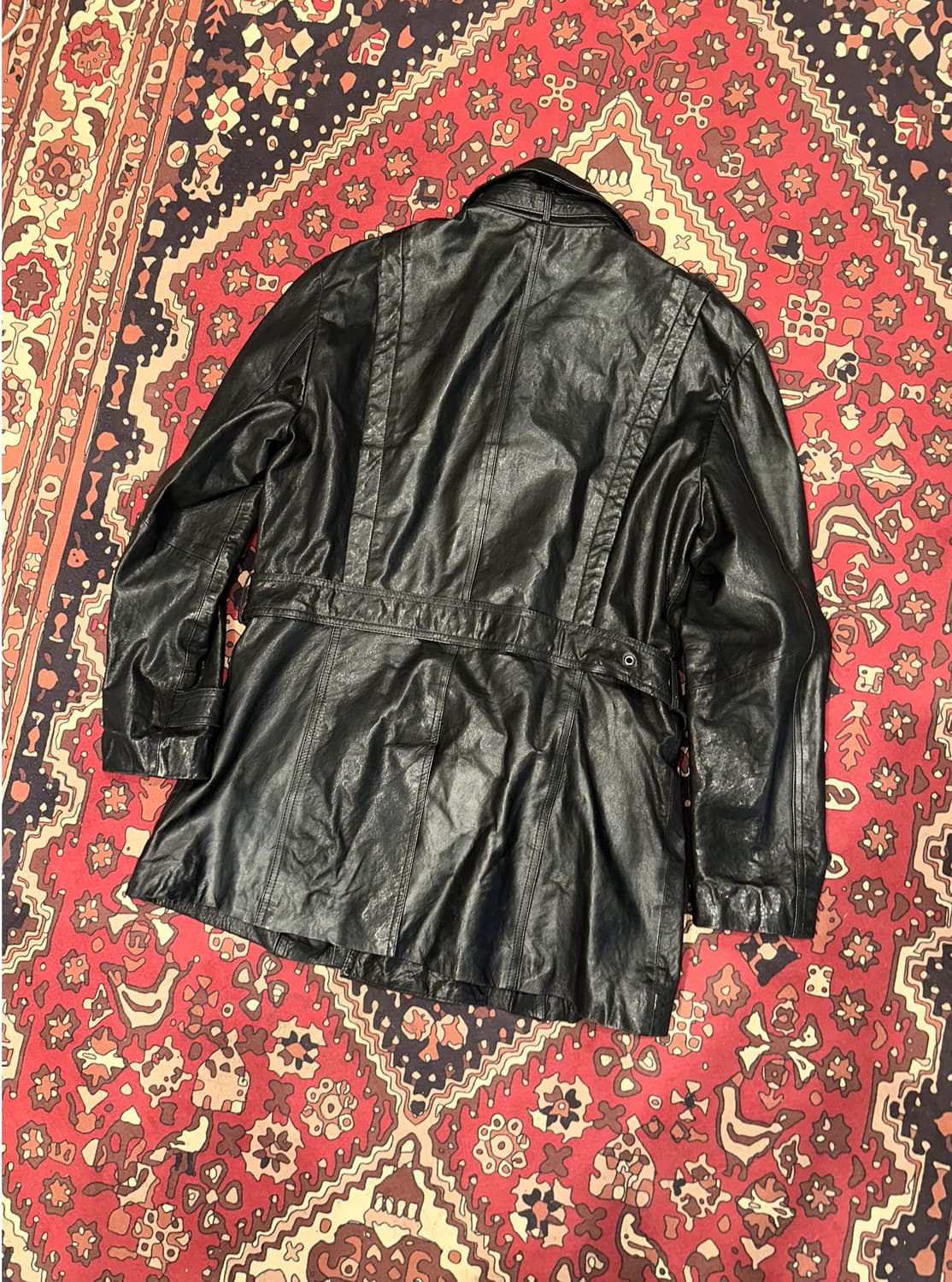 ( L-XL ) 가죽코트 가죽카코트 레더자켓 양가죽자켓 아메카지 워크웨어 상품이미지4