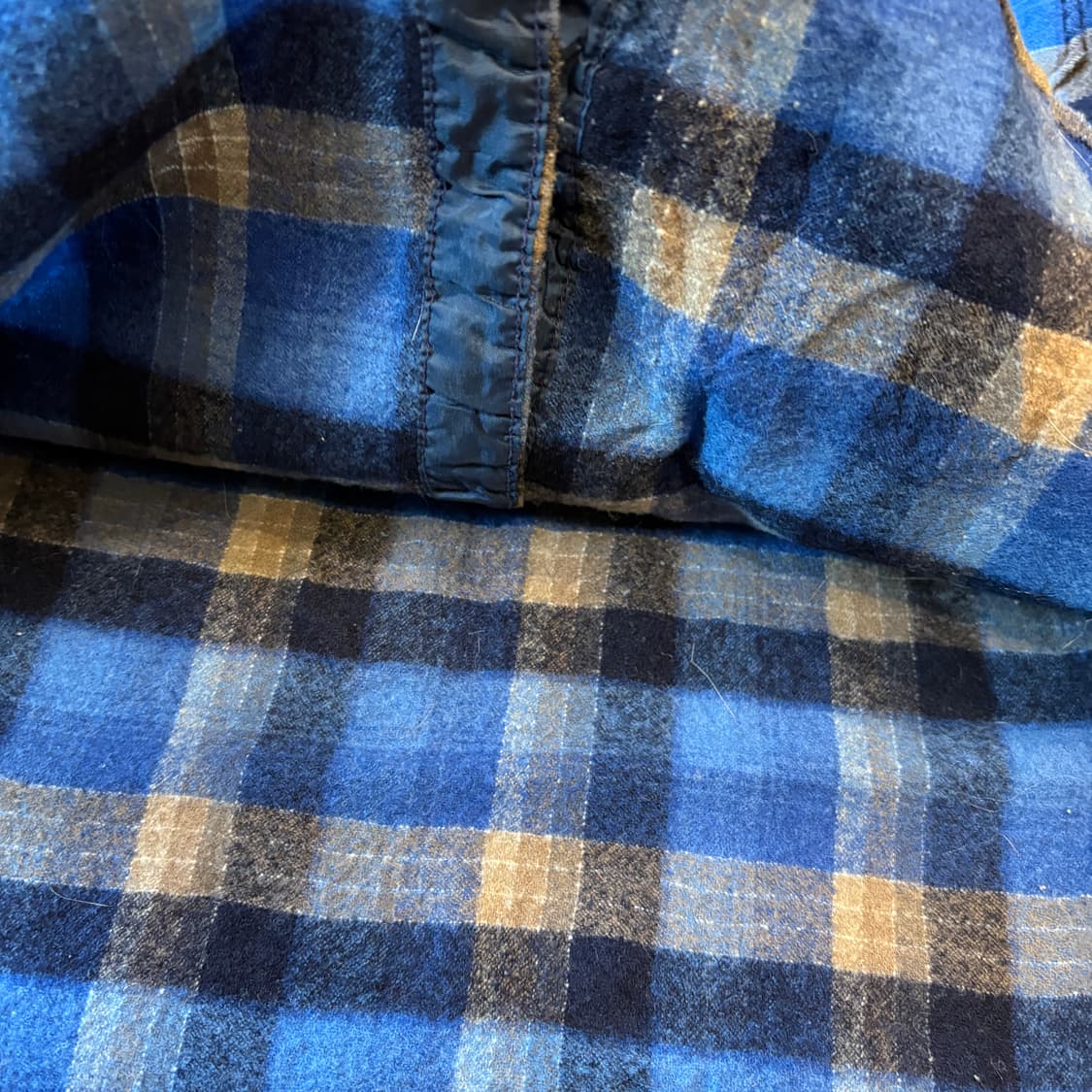 80년대 미국 생산 펜들턴 체크 울 셔츠  상품이미지6