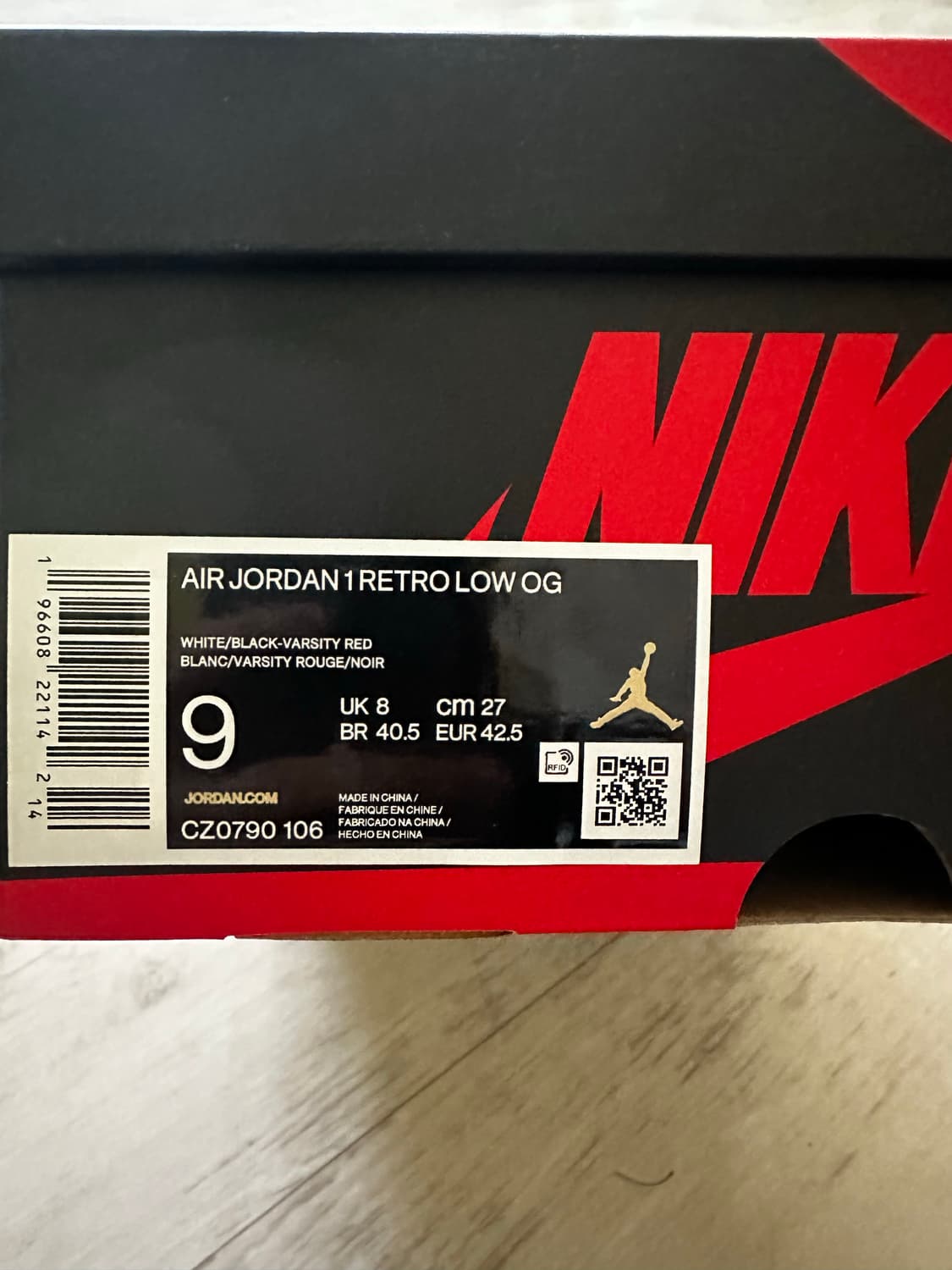 조던 1 레트로 로우 OG 블랙토 상품이미지9