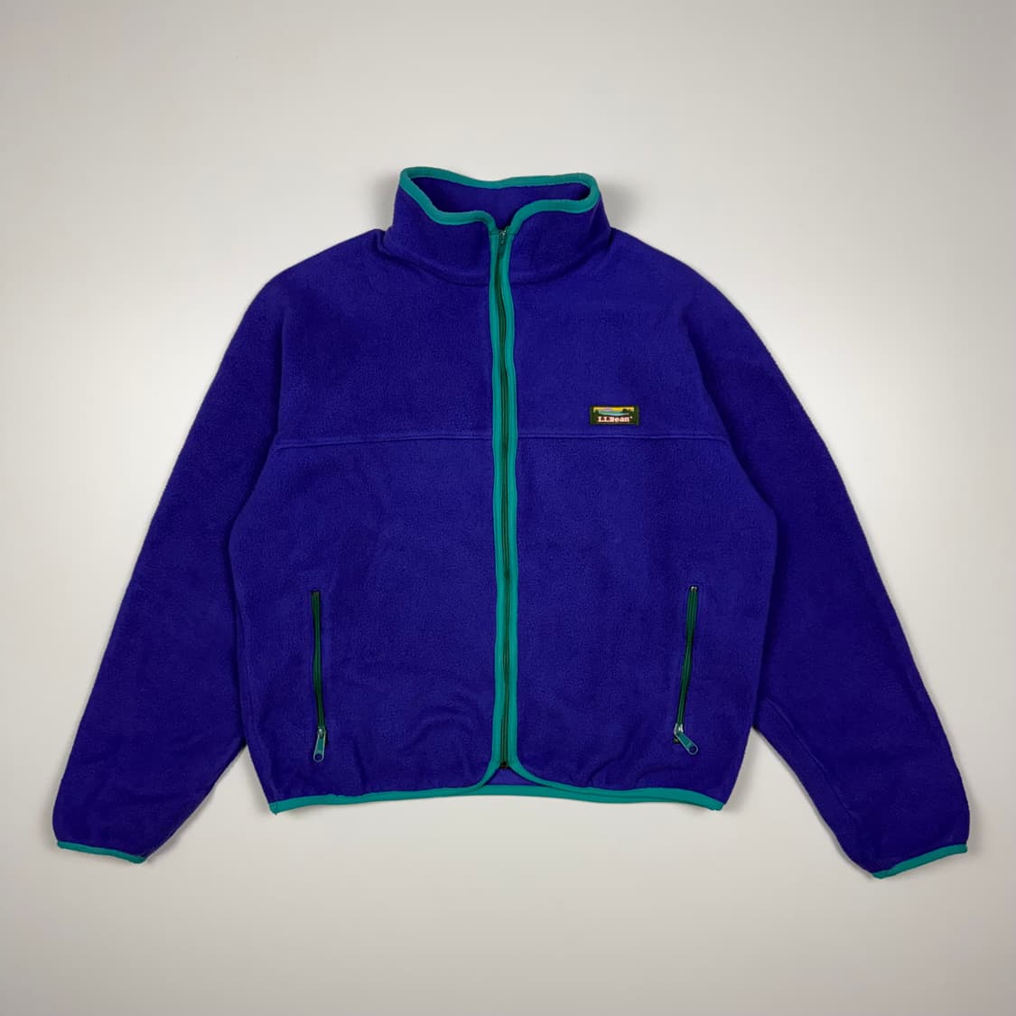 (105) 80s 엘엘빈 플리스 자켓 블루 상품이미지1