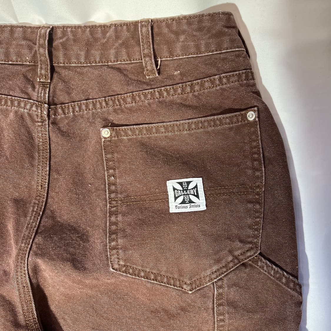 [S]감마갤러리 13.5OZ 더블니 카팬터 워크 팬츠 상품이미지6