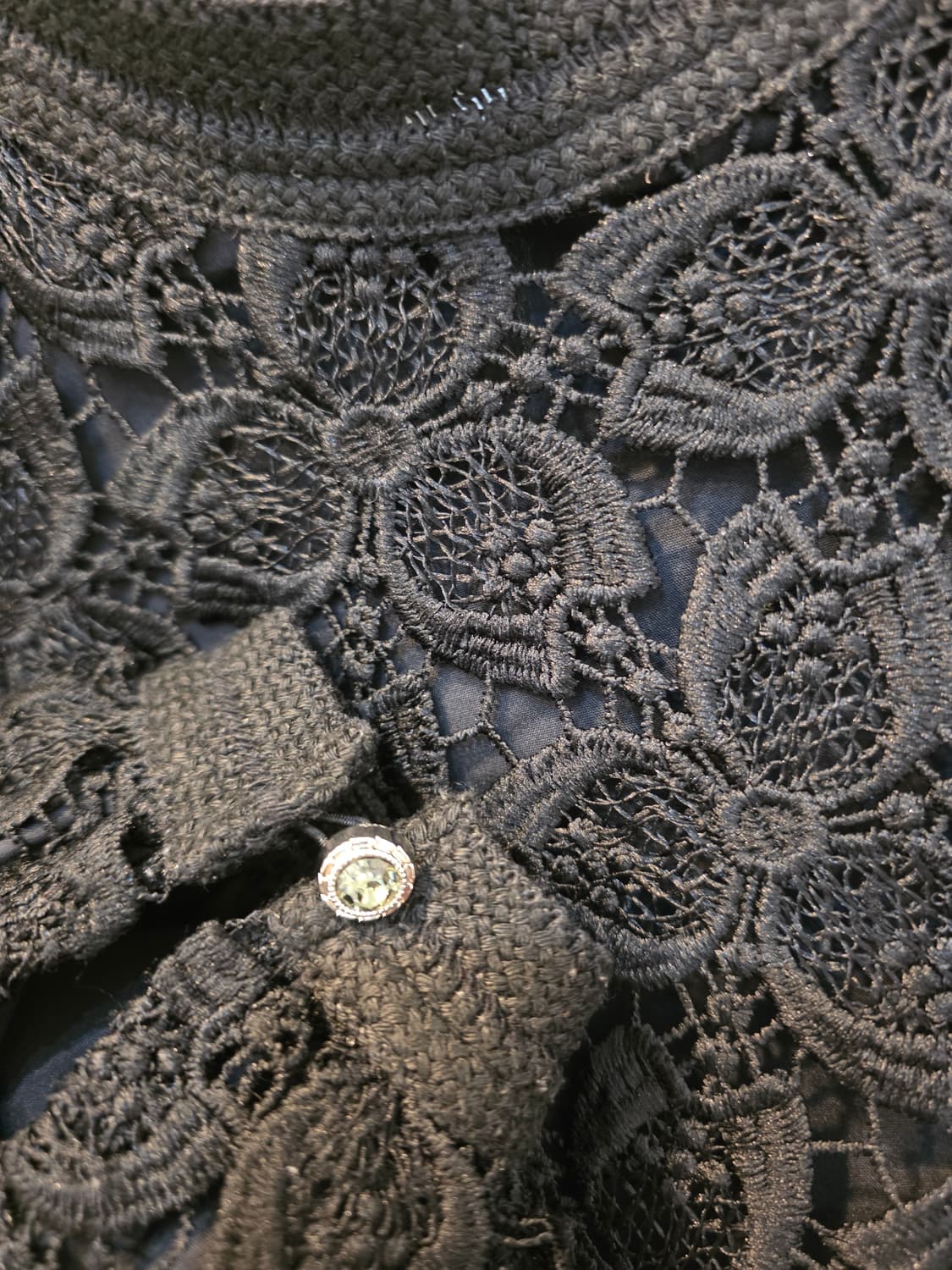 안나수이 블랙 레이스 블라우스 상품이미지4