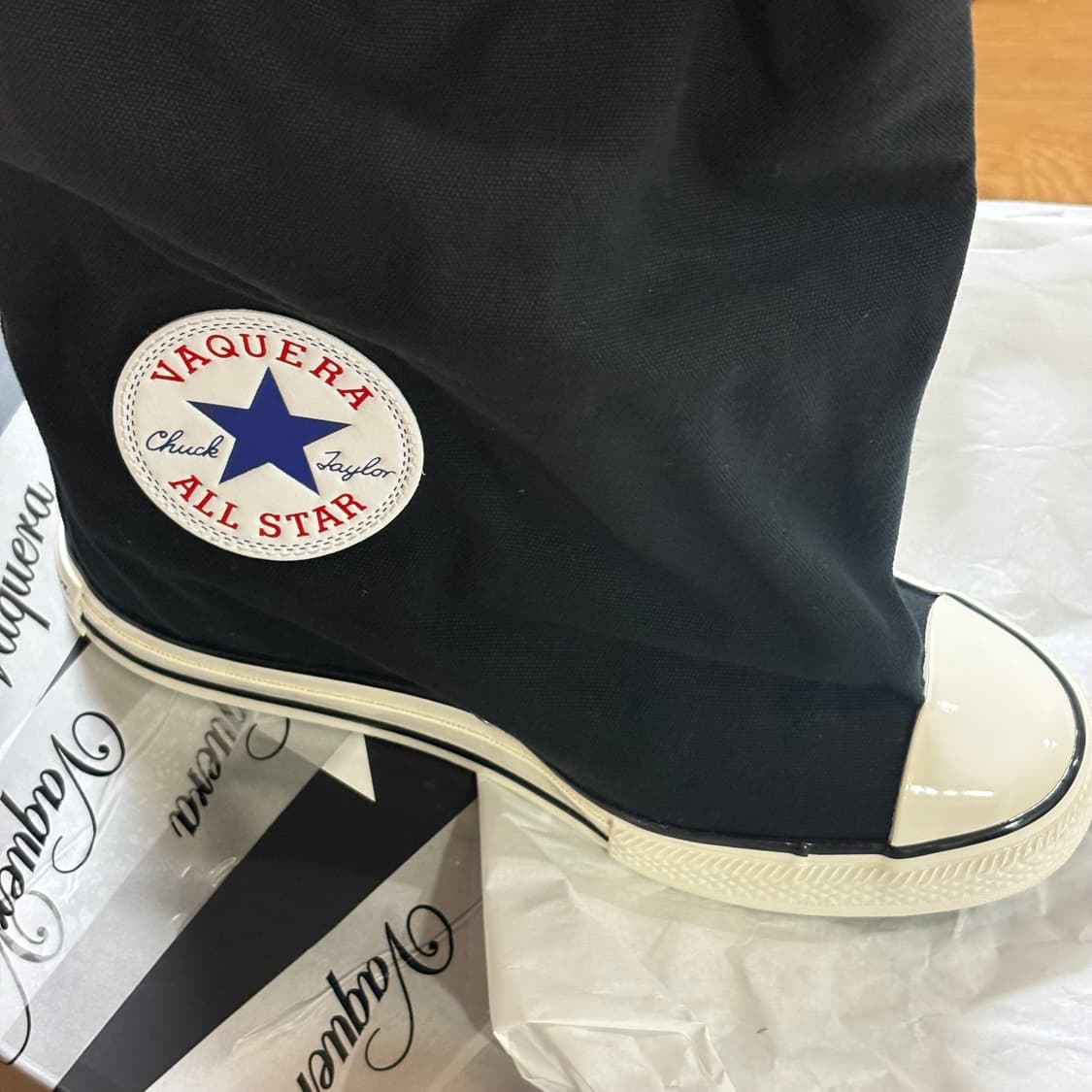 컨버스 바케라 바퀘라 엑스하이 슬라우치 웨지 블랙 250 255 상품이미지2