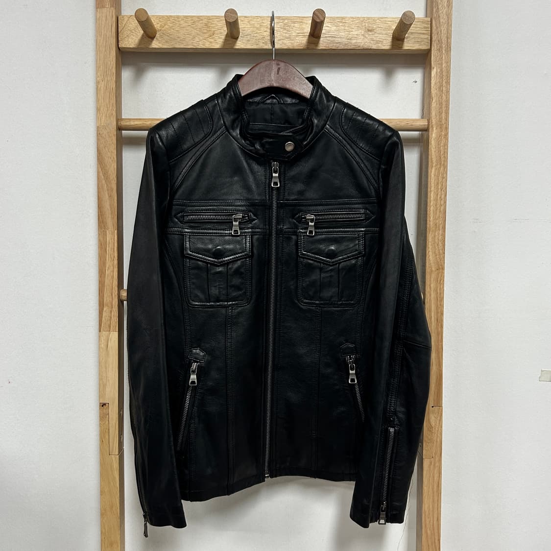 카레라 양가죽 싱글 라이더 자켓 상품이미지3