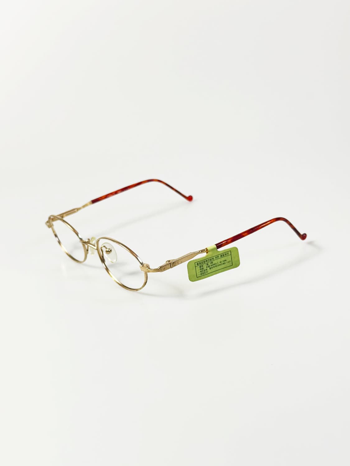 90s FORTH 골드 슬림 오벌 메탈 프레임 빈티지 안경 상품이미지3