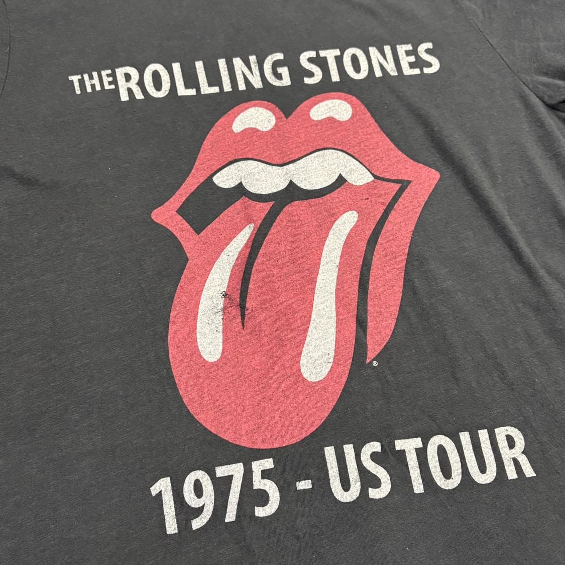 롤링스톤즈 1975 US Tour 티셔츠 faded 상품이미지2