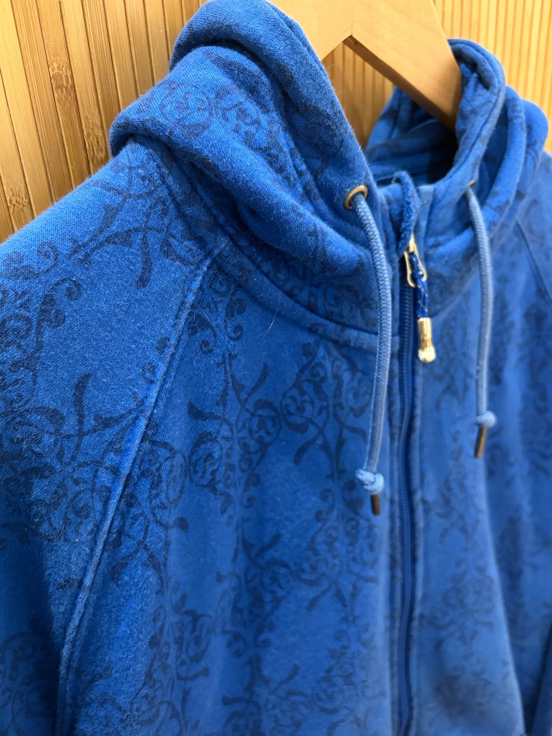 DANVER HAYES BLUE PATTERN HOOD ZIP UP 상품이미지4
