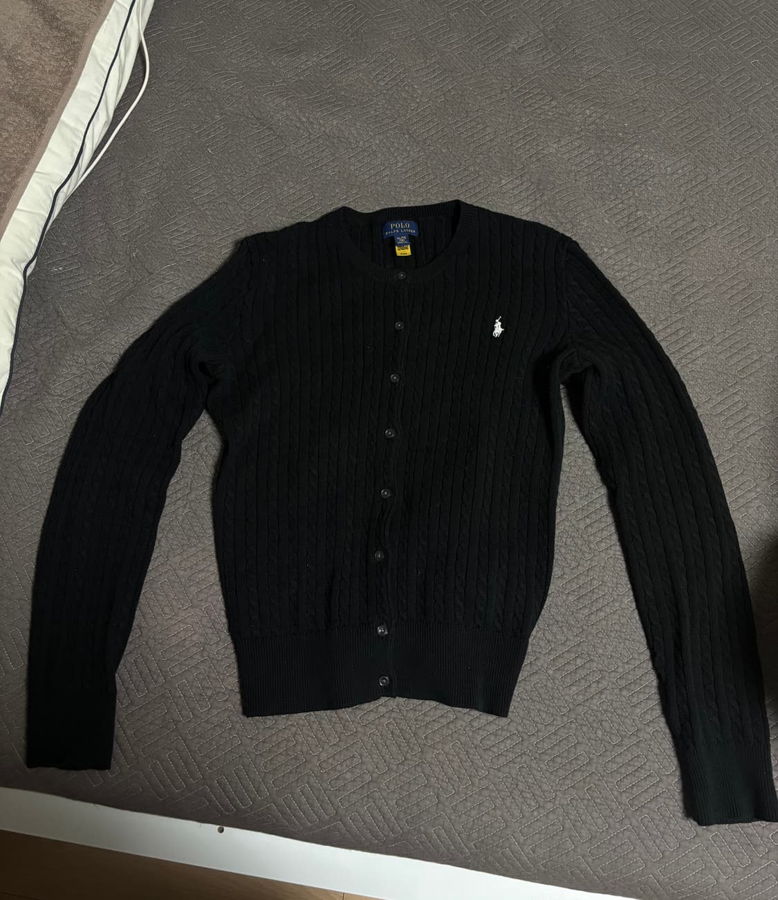 폴로 걸즈 가디건 블랙 xl 상품이미지2