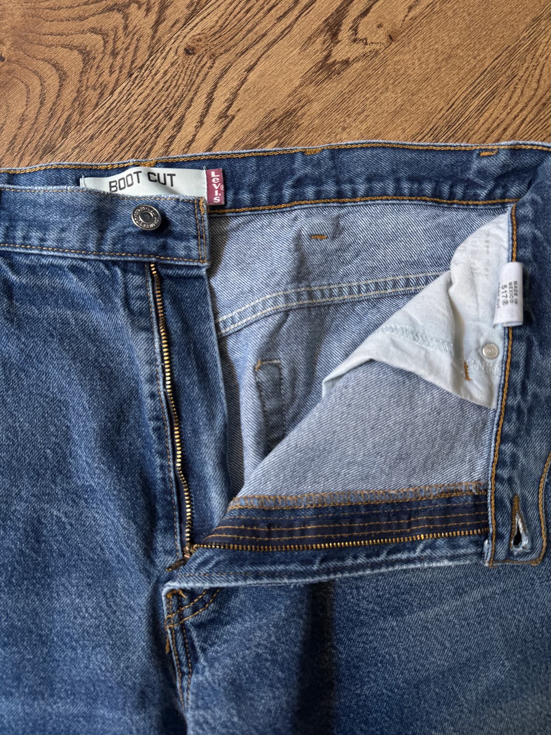 [38]00's 리바이스 517 멕시코제 빈티지 페이딩 플레어진 F49 상품이미지3