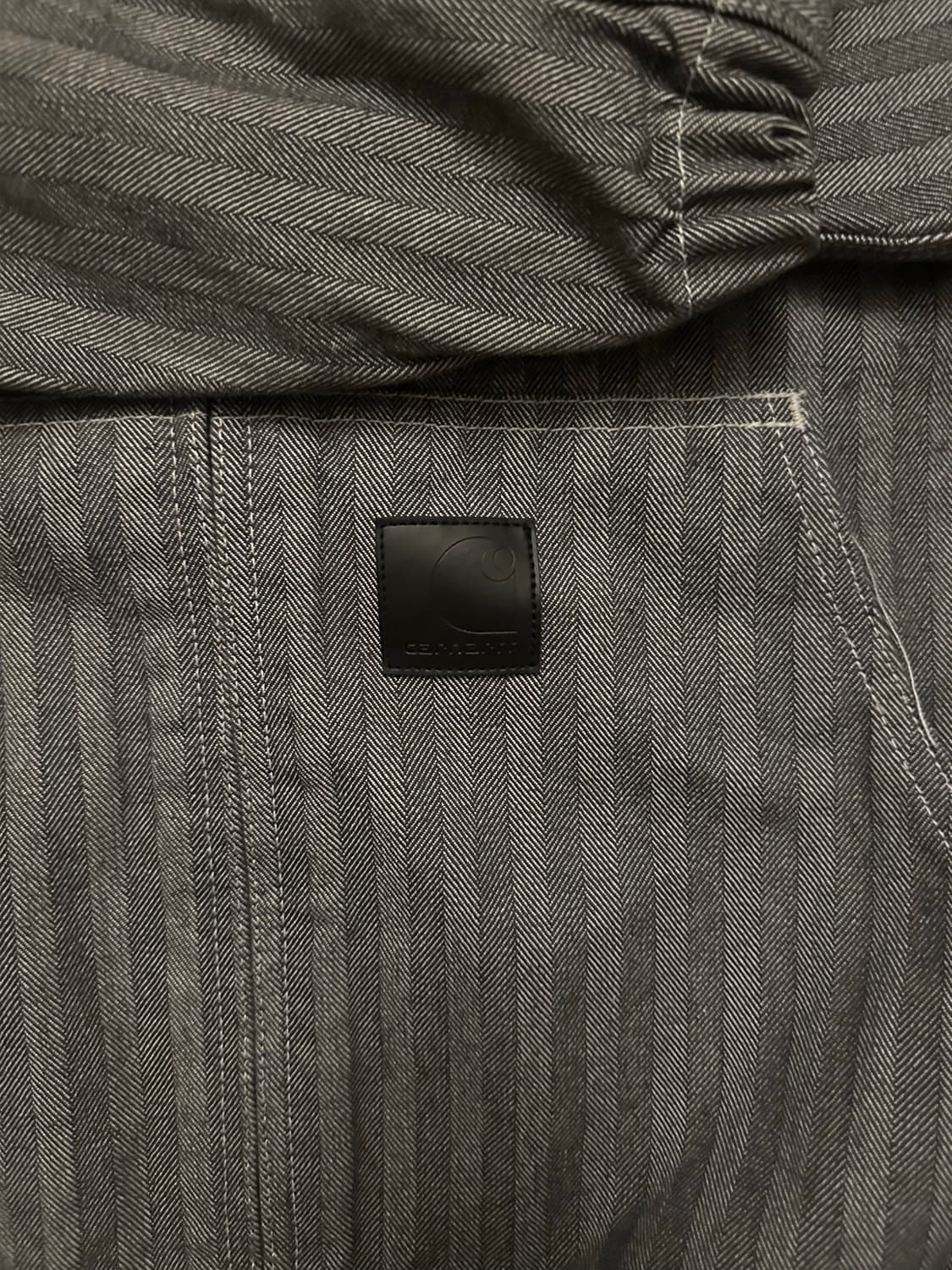 칼하트 헤링본 후드 집업 (M) 상품이미지2