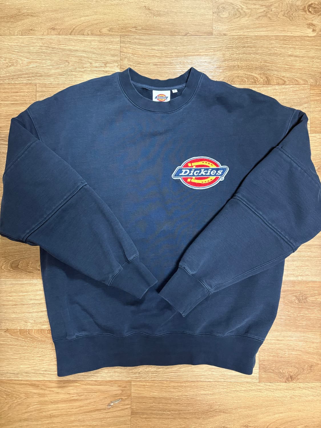 디키즈 아이코닉 로고 더블 엘보우 맨투맨 네이비 L 상품이미지1