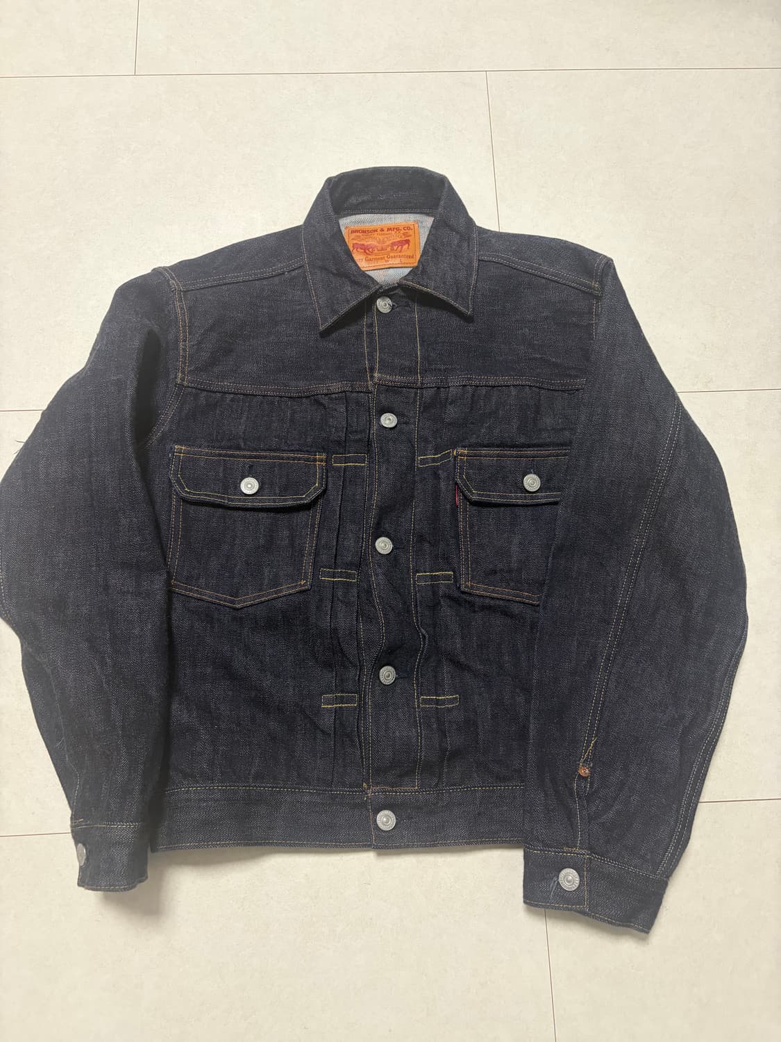 브론슨 데님자켓 40사이즈 팝니다 상품이미지1