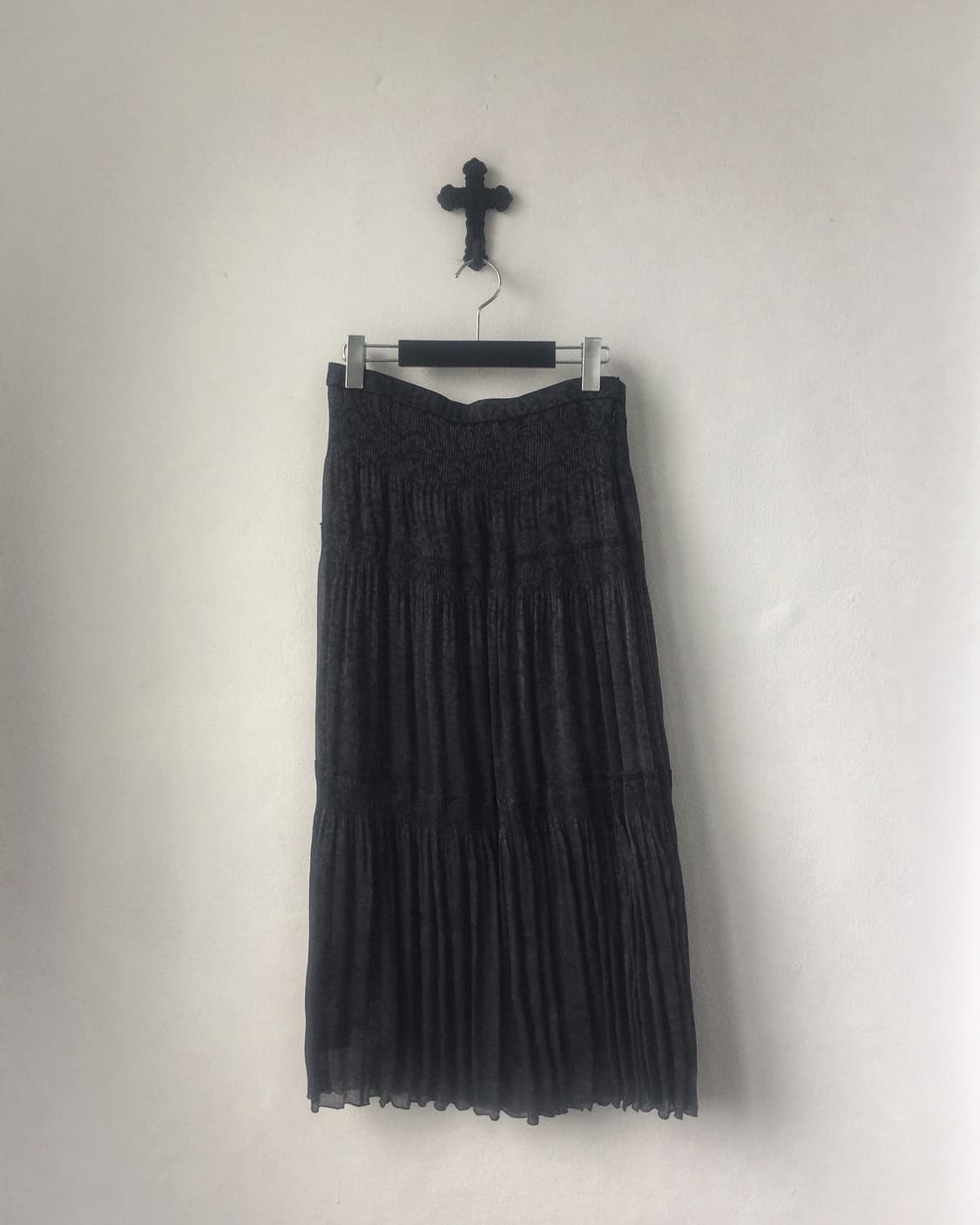 Ornament pattern layer long skirt 상품이미지1
