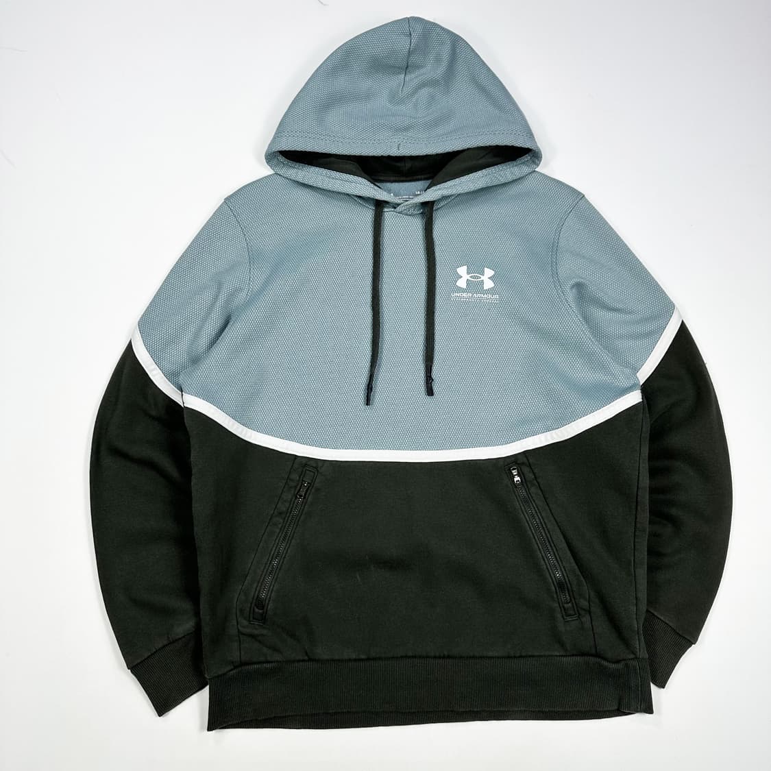 언더아머 트레이닝 카키 백로고 후드티 (L) 상품이미지2