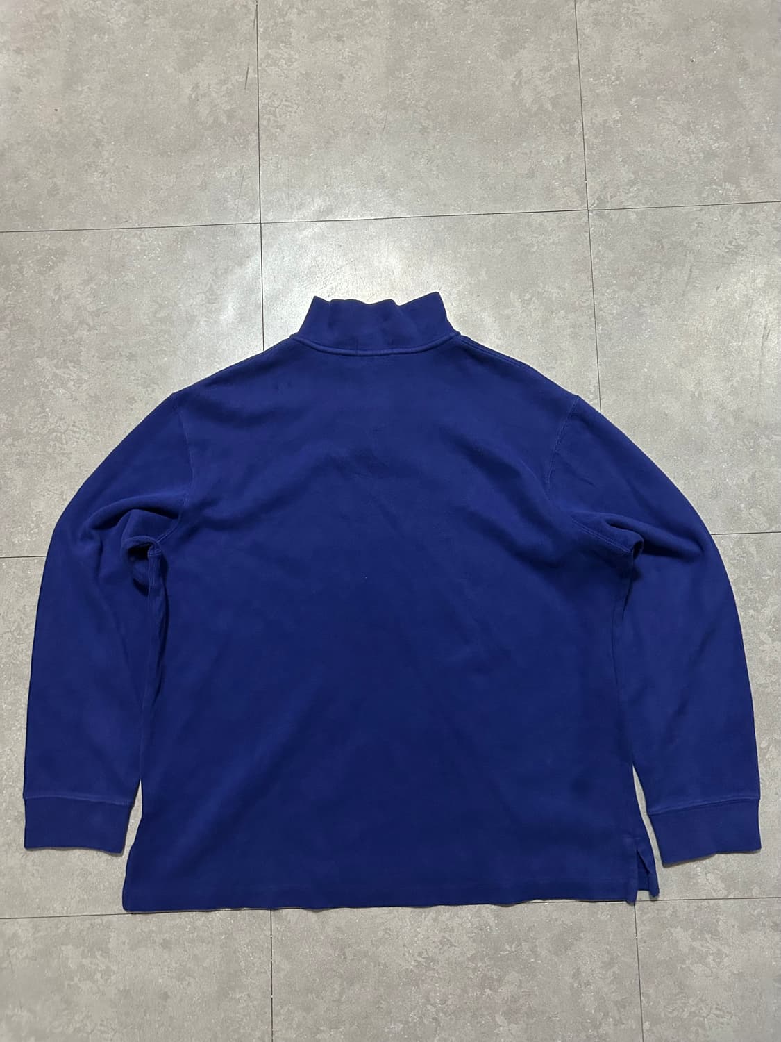 랄프로렌 폴로  딥블루 빈티지 하프집업 코튼니트 105size   상품이미지8