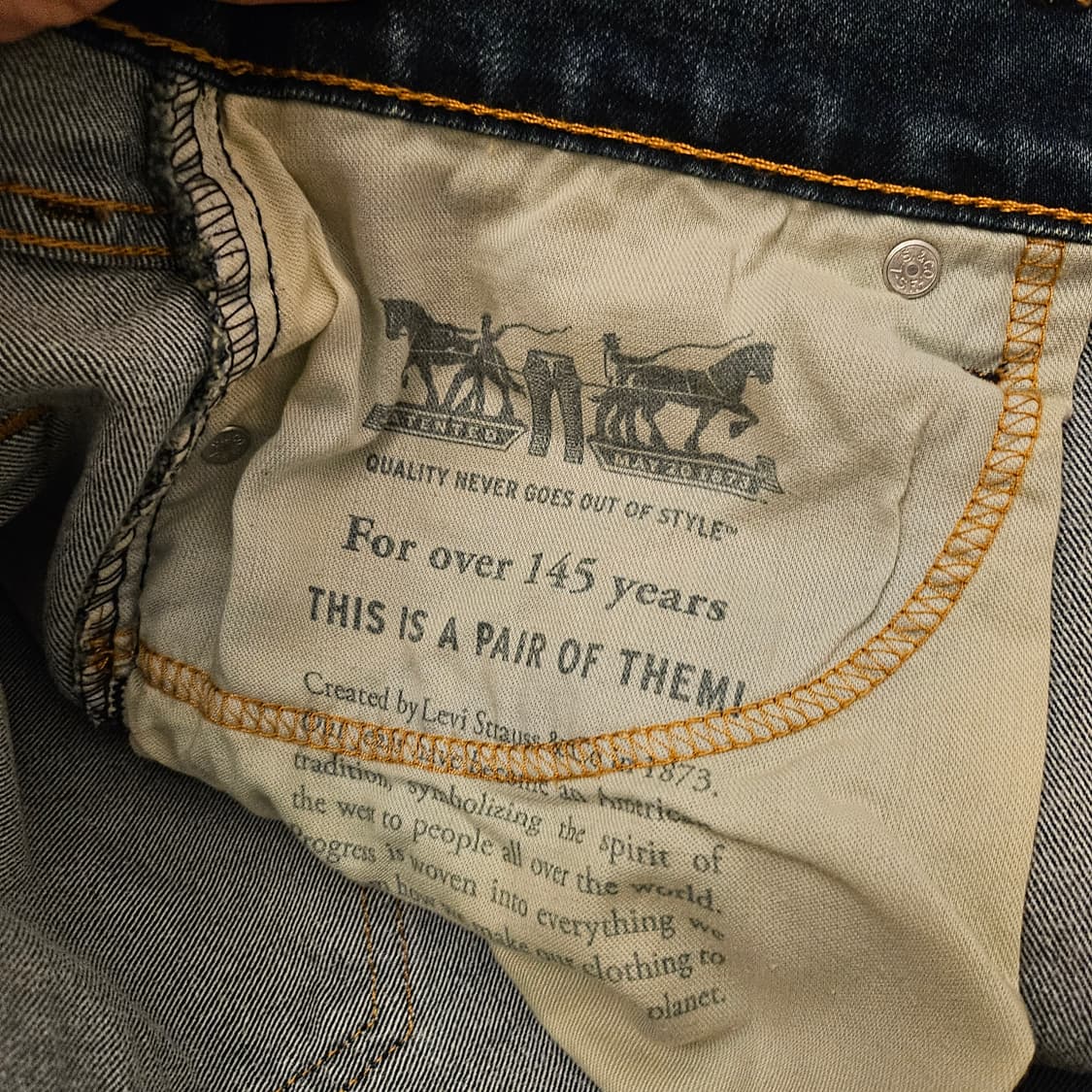 리바이스 중청 청바지 32/32 판매 상품이미지6