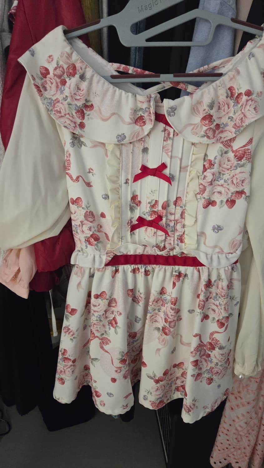 히메갸루 대장 유럽빈티지 케이프&리즈리사 블라우스 세트 상품이미지2