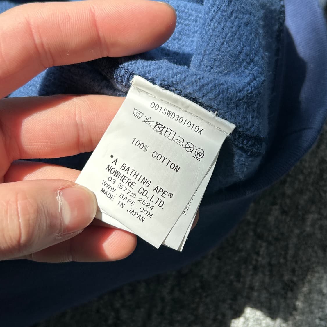 베이프 카모 블루 맨투맨  상품이미지9