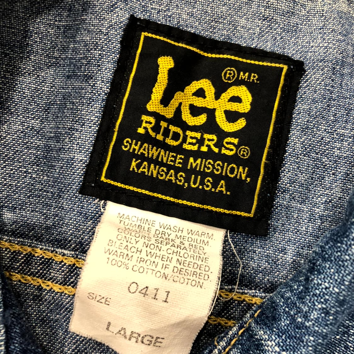 L LEE 90s 0411 데님 조끼 베스트 자켓 상품이미지4