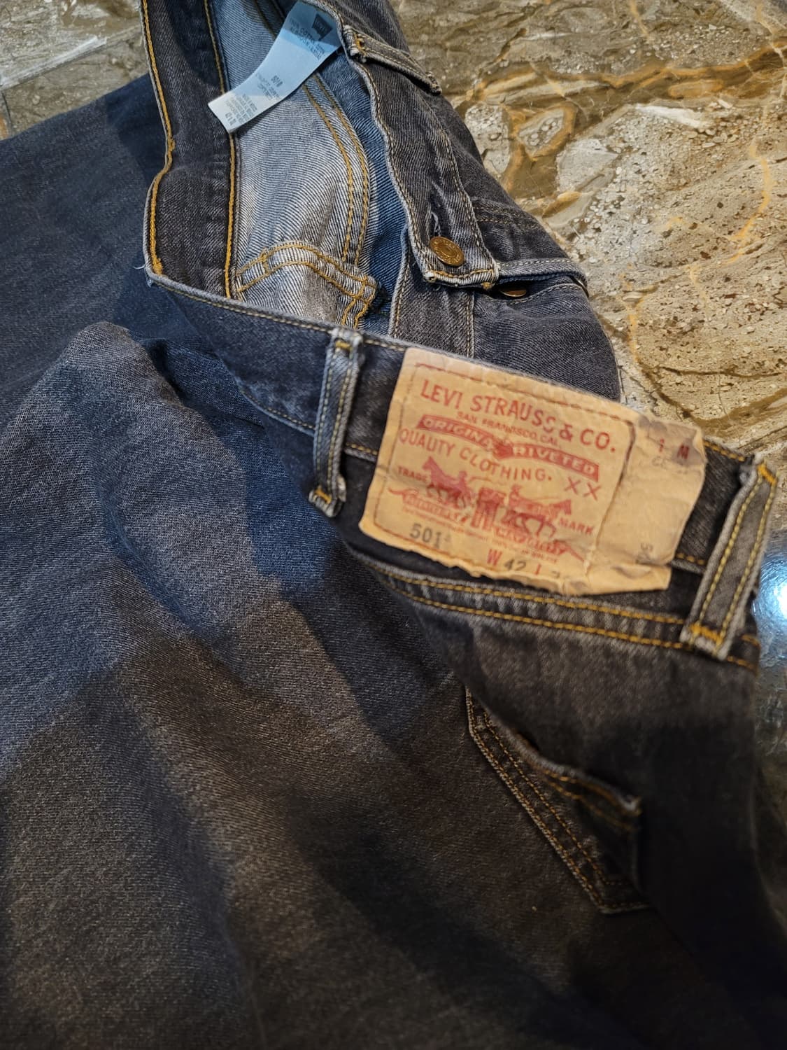 리바이스 501 흑청 (다크그레이) 빅사이즈  상품이미지3