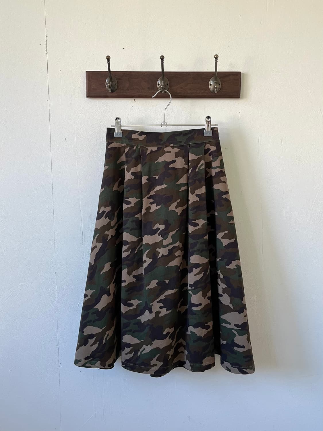 BROWNY 카모 플라쥬 스커트 상품이미지1