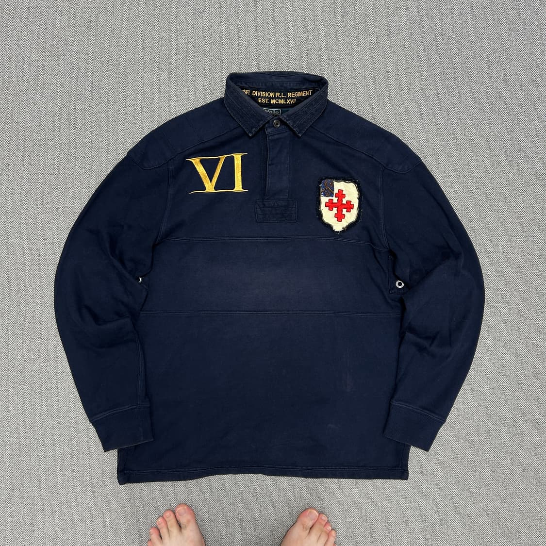 폴로 빈티지 크레스토 럭비셔츠(M) 상품이미지4