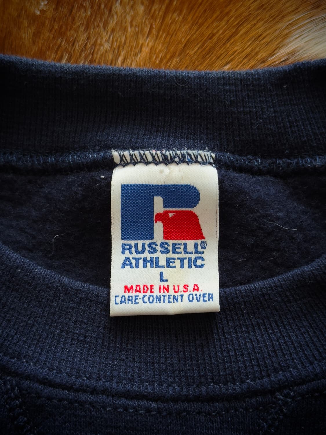 90S USA Russell Navy Sweatshirt 상품이미지7