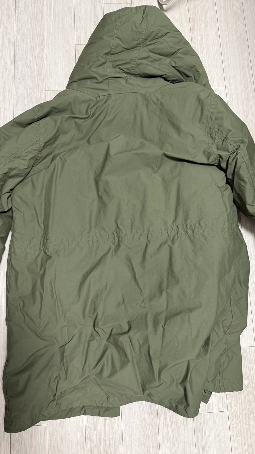 새상품 ) 피쉬테일 야상 패딩 카키 L사이즈 상품이미지3