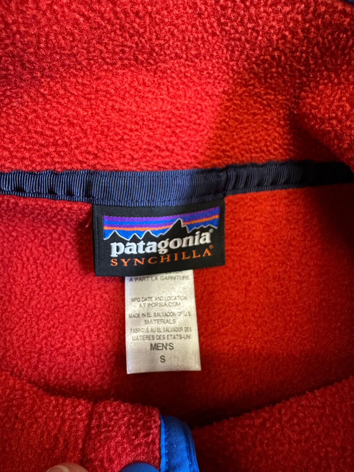 파타고니아 신칠라 플리스 S 상품이미지3