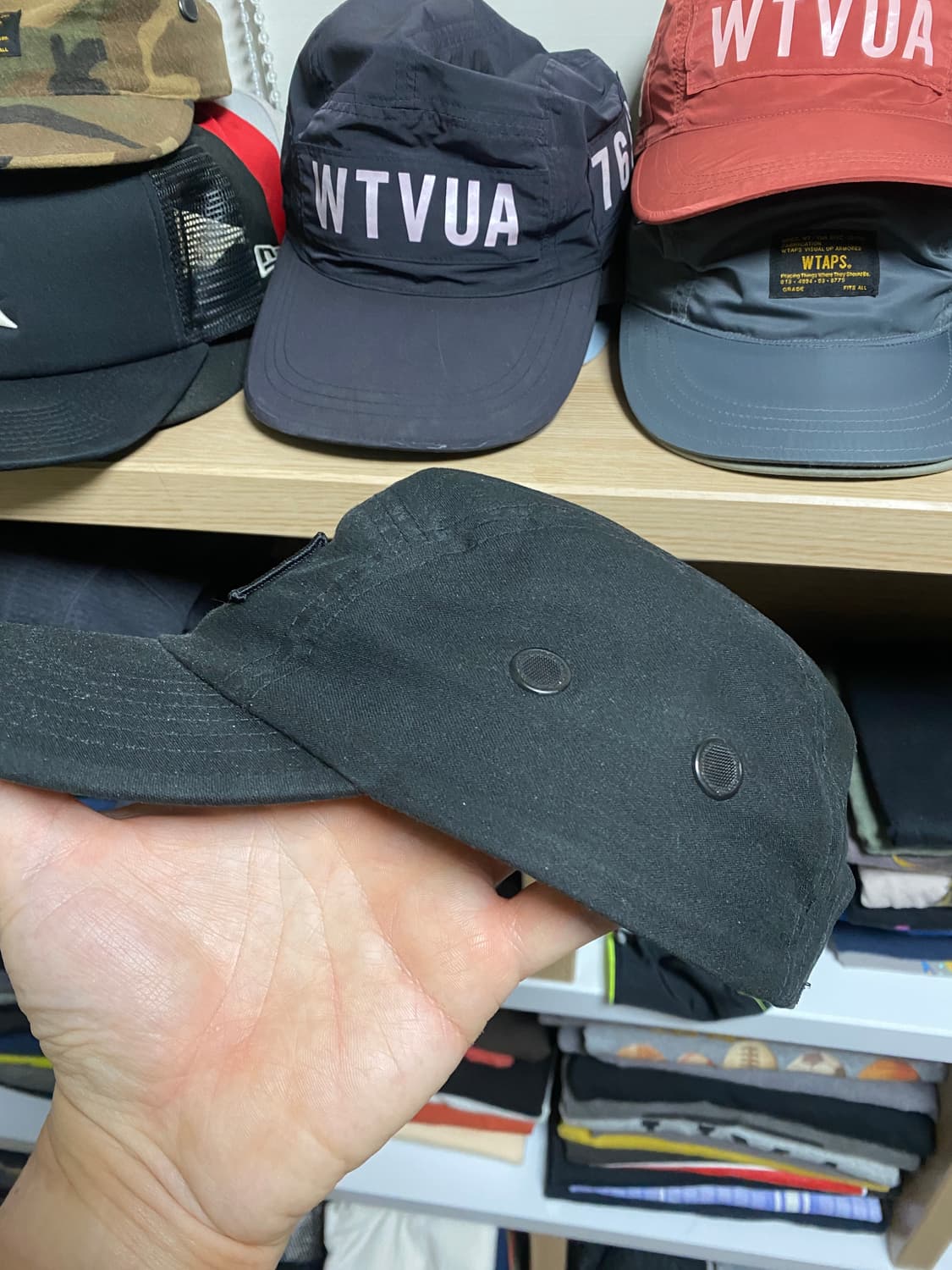 슈프림 밀리터리 캠프캡 블랙 - 21SS 상품이미지5