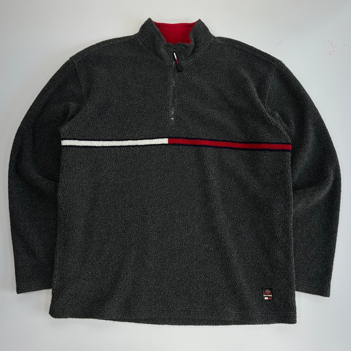 Tommy Hilfiger 타미힐피거 반집업 차콜 후리스  상품이미지3