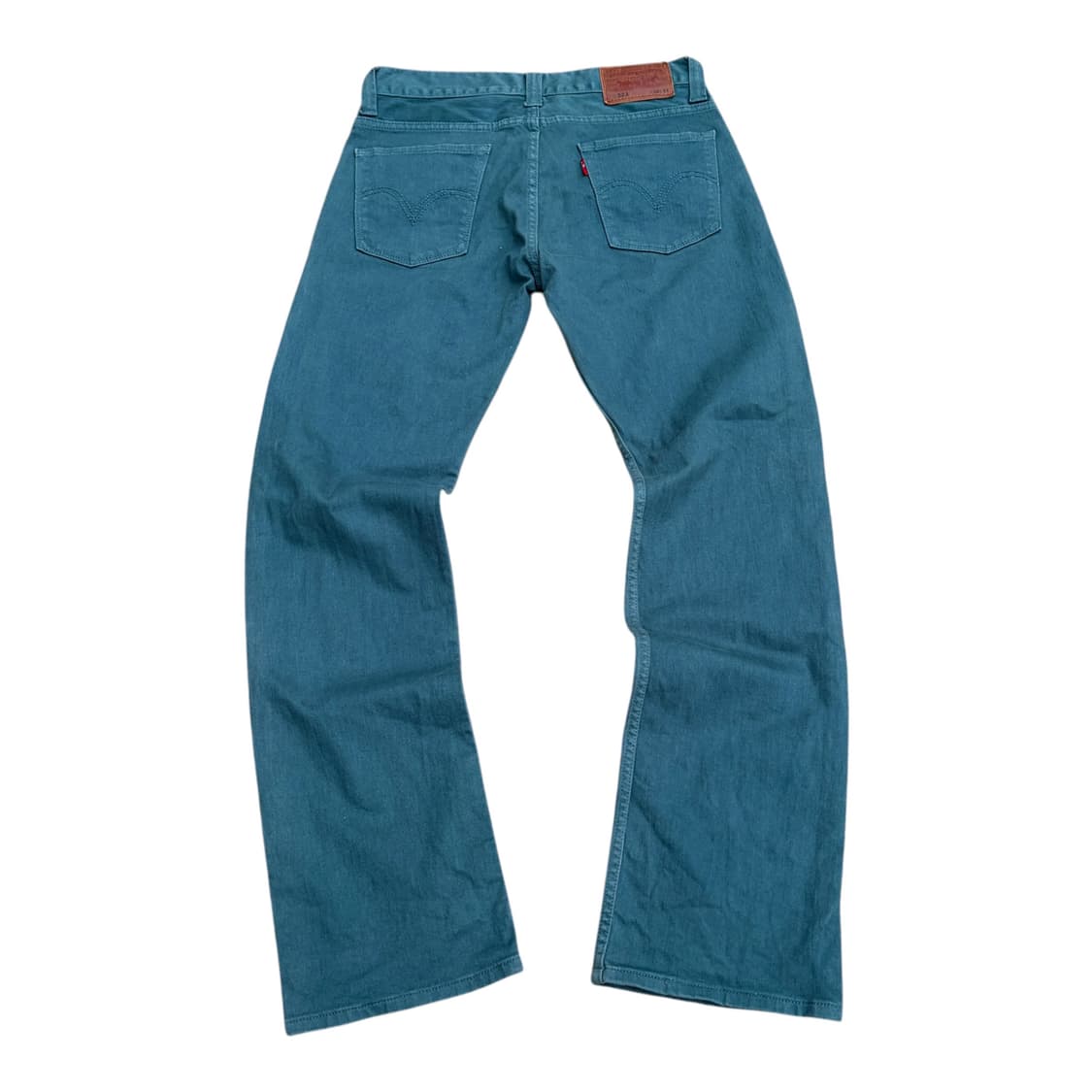 리바이스 523 스트레이트핏 청록 데님 팬츠 상품이미지1