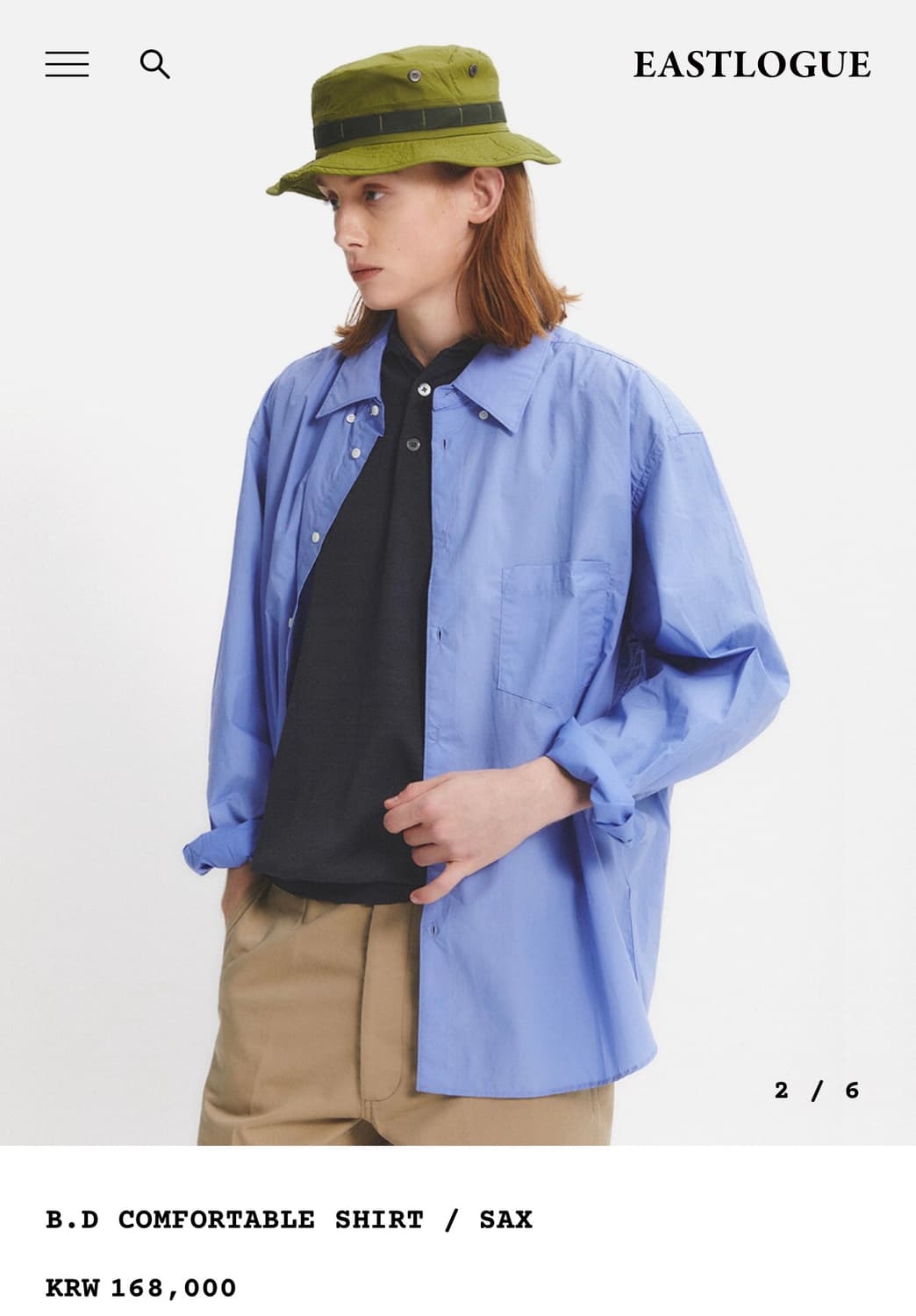[XL] 이스트로그 퍼머넌트 BD 컴포터블 셔츠 삭스 상품이미지2