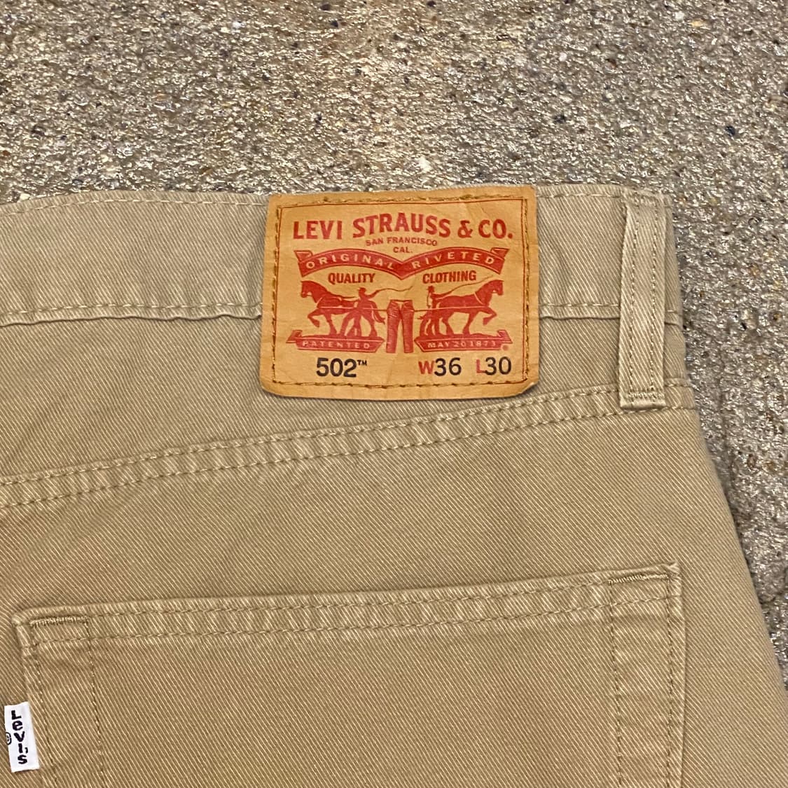 빈티지 리바이스 502 베이지진 청바지 상품이미지10