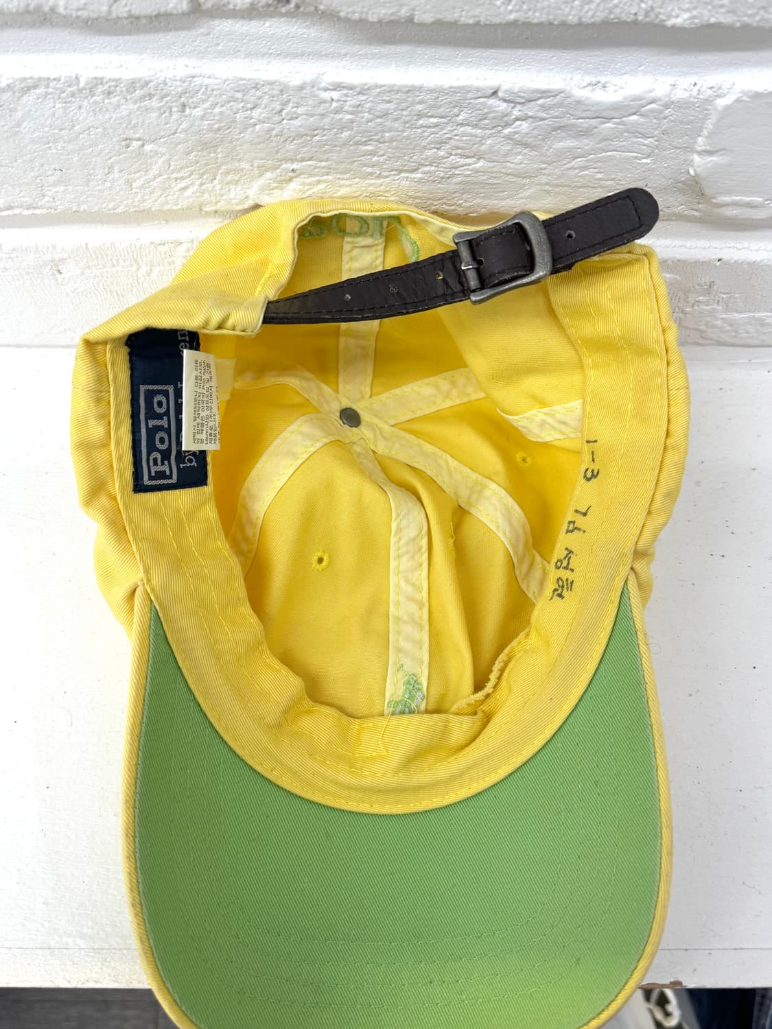 폴로 옐로우 그린 볼캡 상품이미지3