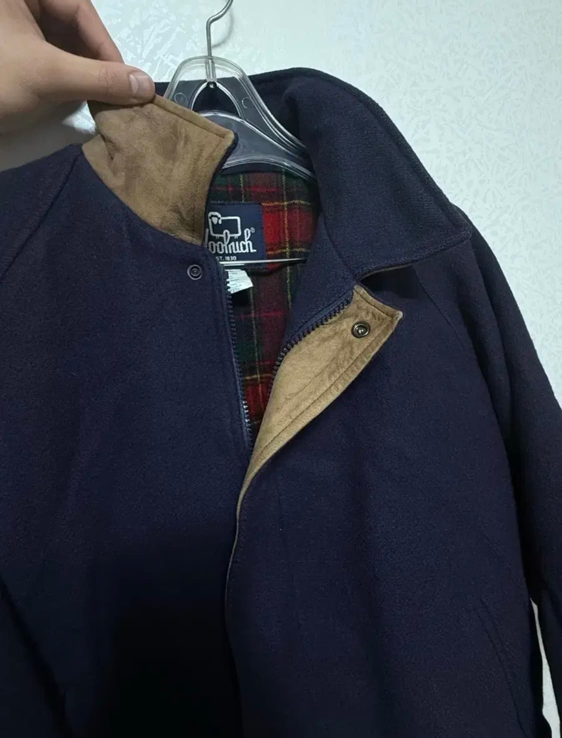 울리치 woolrich 스웨이드 트림 퓨어 울자켓 M 상품이미지2
