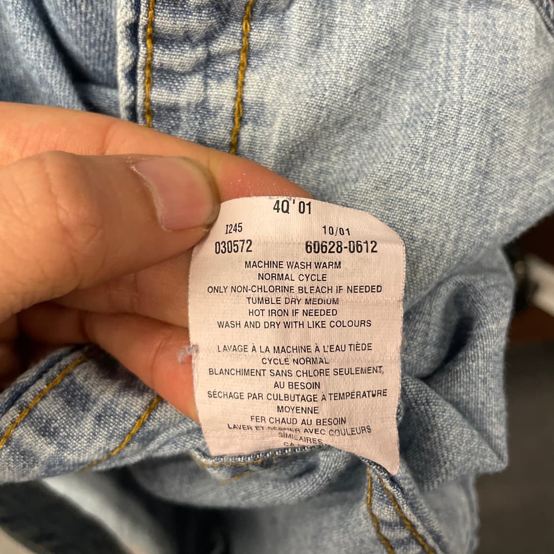 리바이스 레드 탭 클래식 포켓 데님 셔츠 상품이미지10