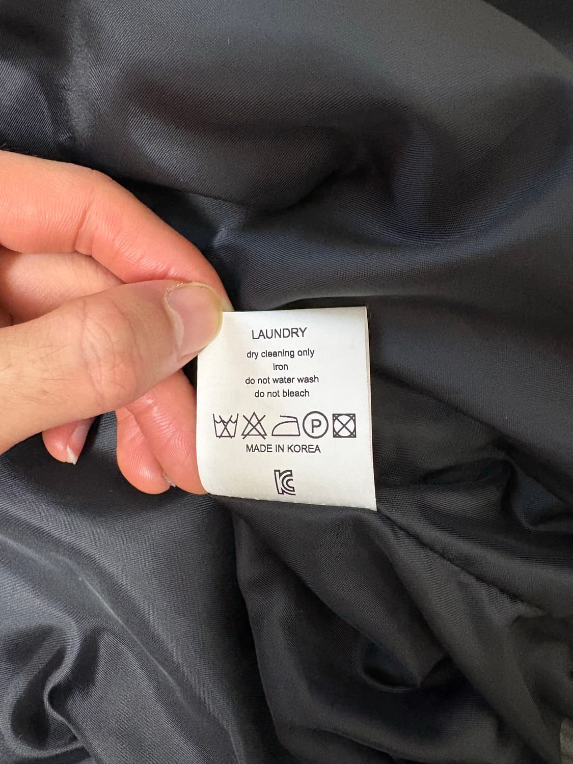 알렌느 바이커 디테일 스크랩 포우 레더 3D 블루종 그레이 상품이미지7