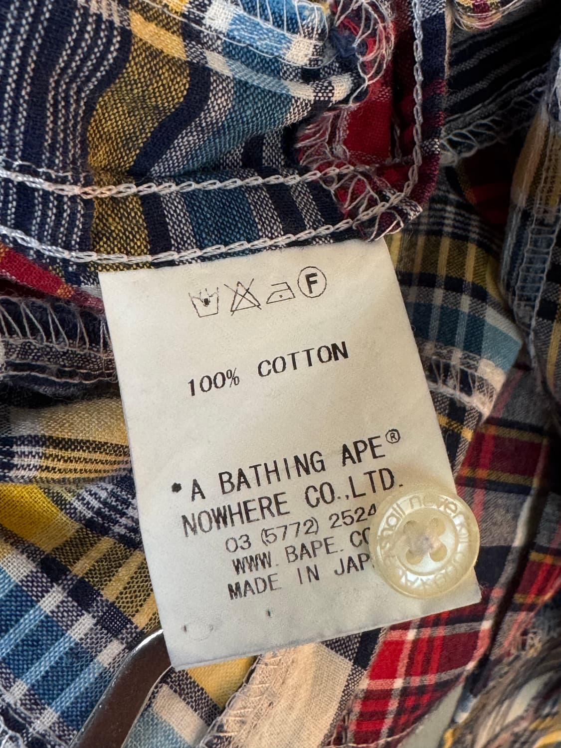 [M]베이프 패치워크 반팔 셔츠 상품이미지7