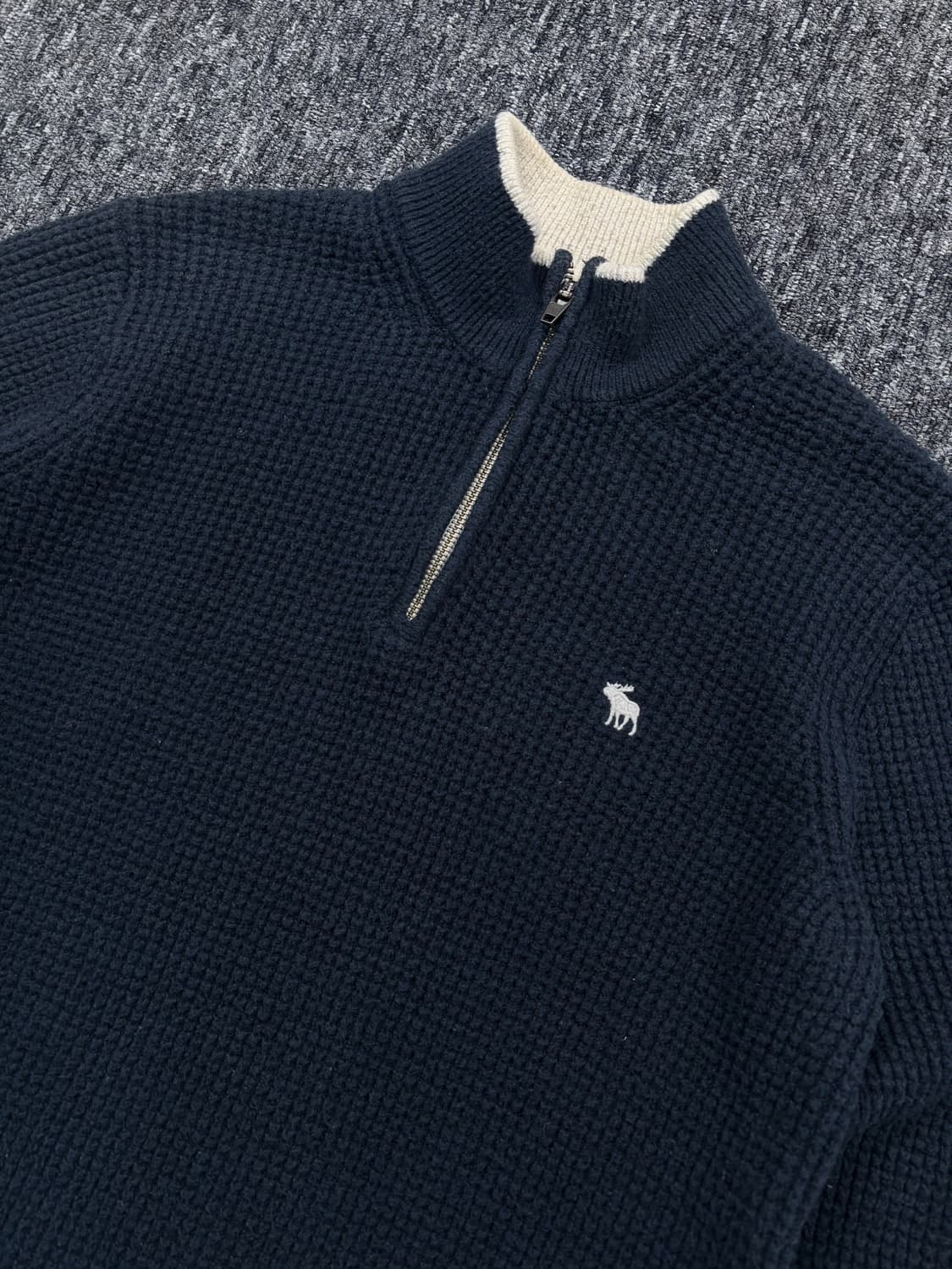 아베크롬비 네이비 하프집업 니트 상품이미지5