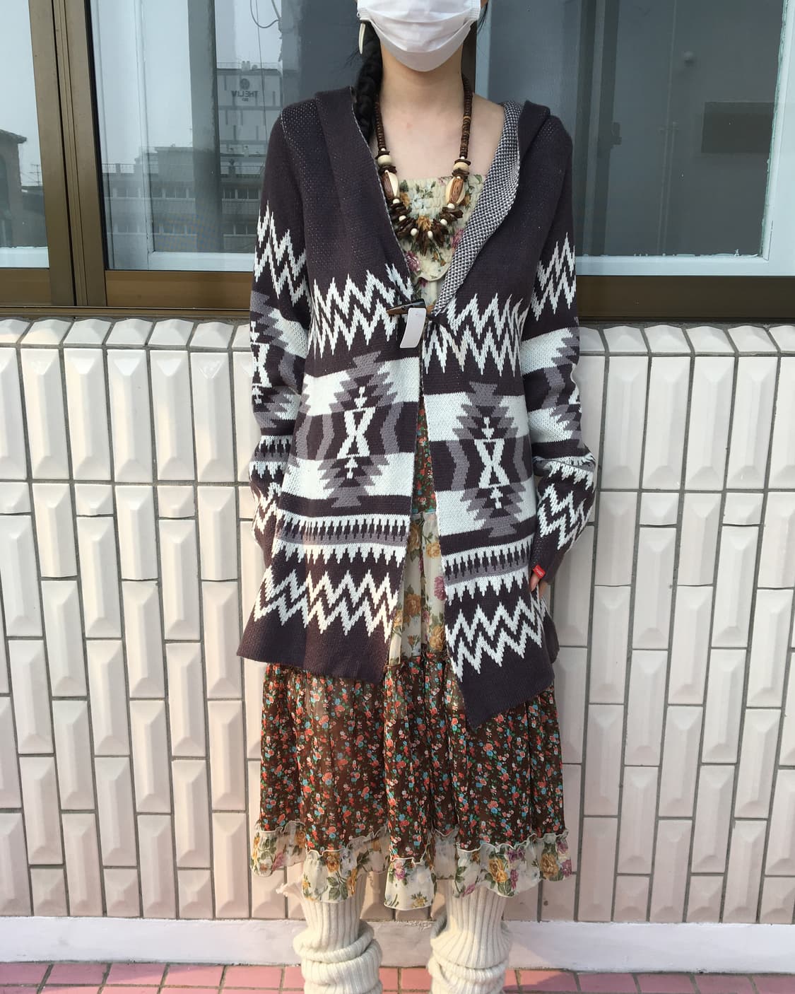 Nomadic mood hood knit cardigan 상품이미지7