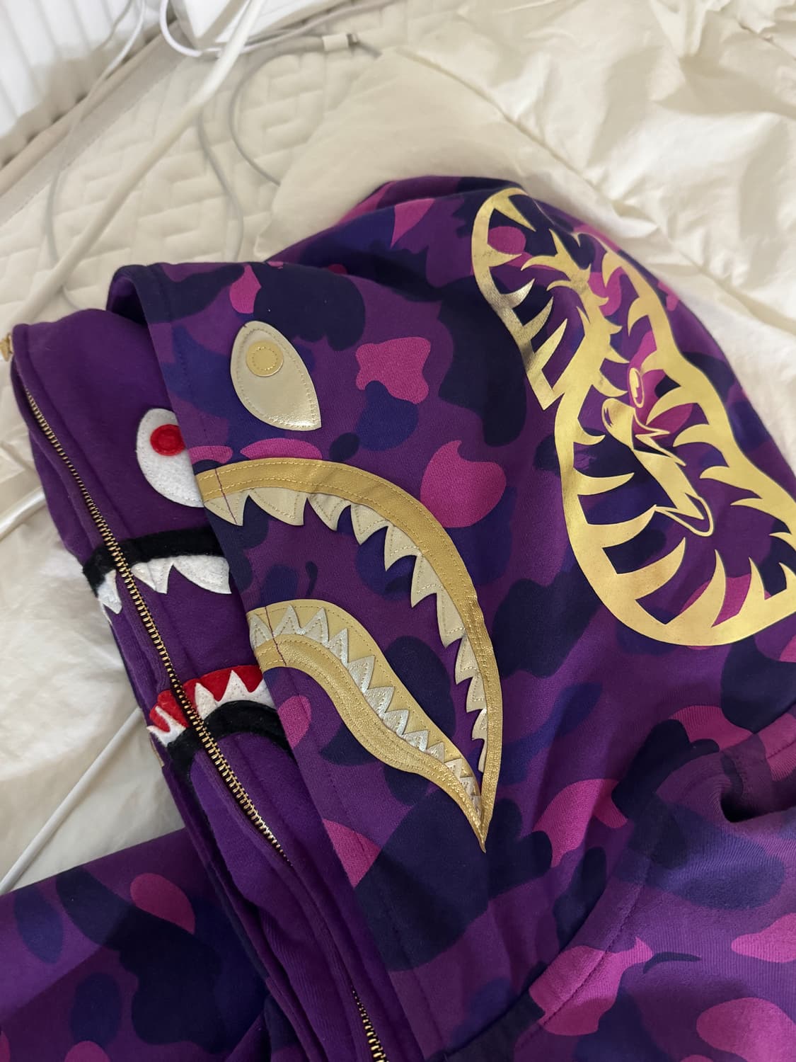 베이프 더블 샤크 후드 L 상품이미지4