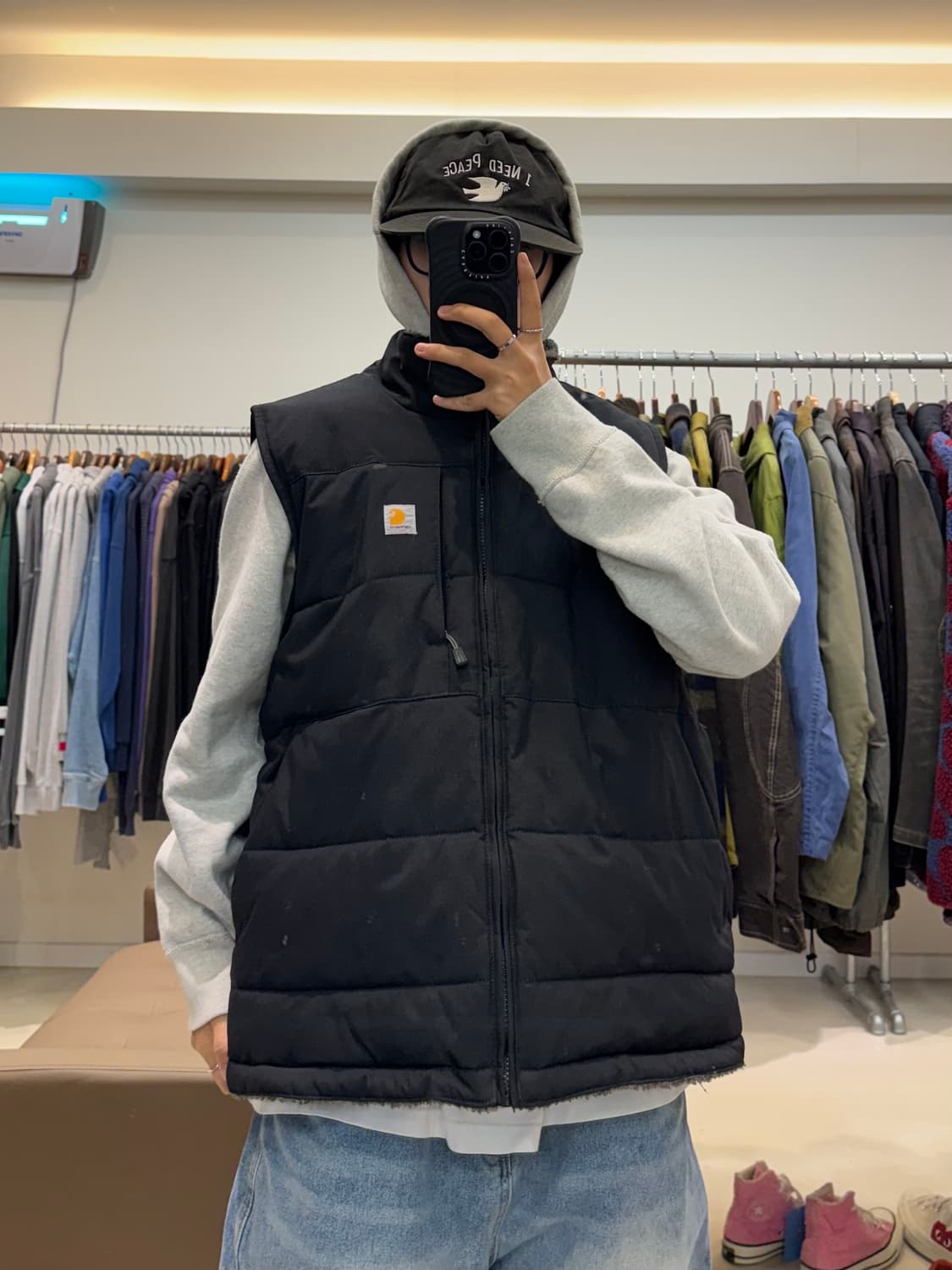 칼하트 리버시블 워크-후리스 베스트 상품이미지8