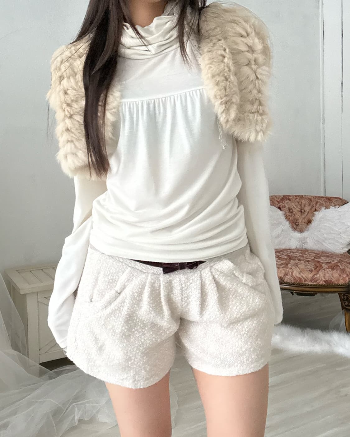 light beige short pants 상품이미지6