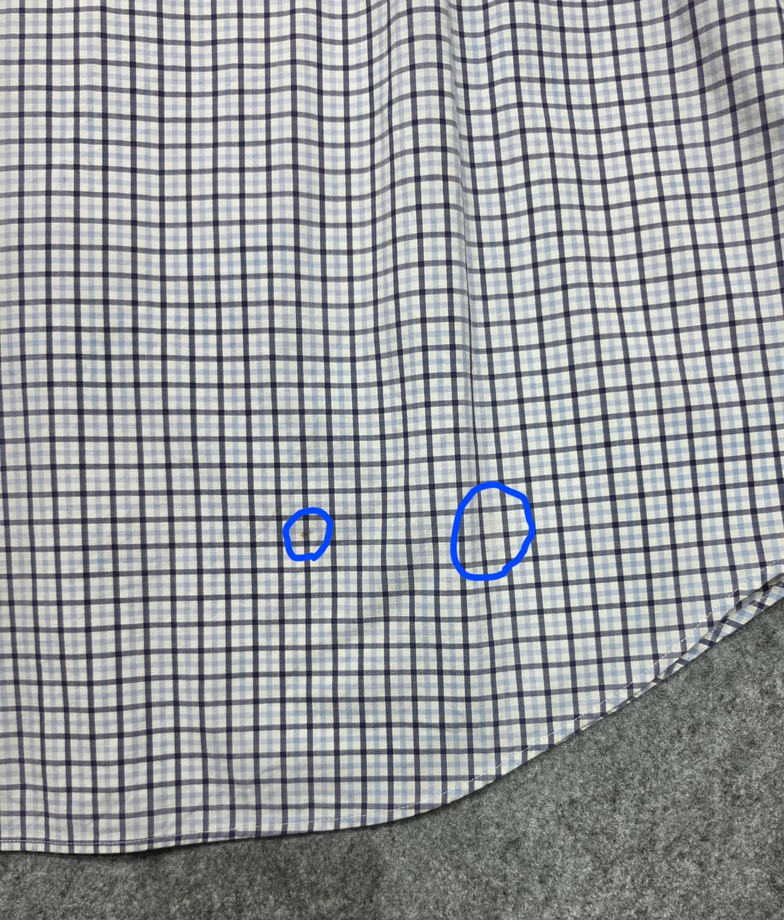 폴로 랄프로렌 블루 체크 셔츠 XL 상품이미지5