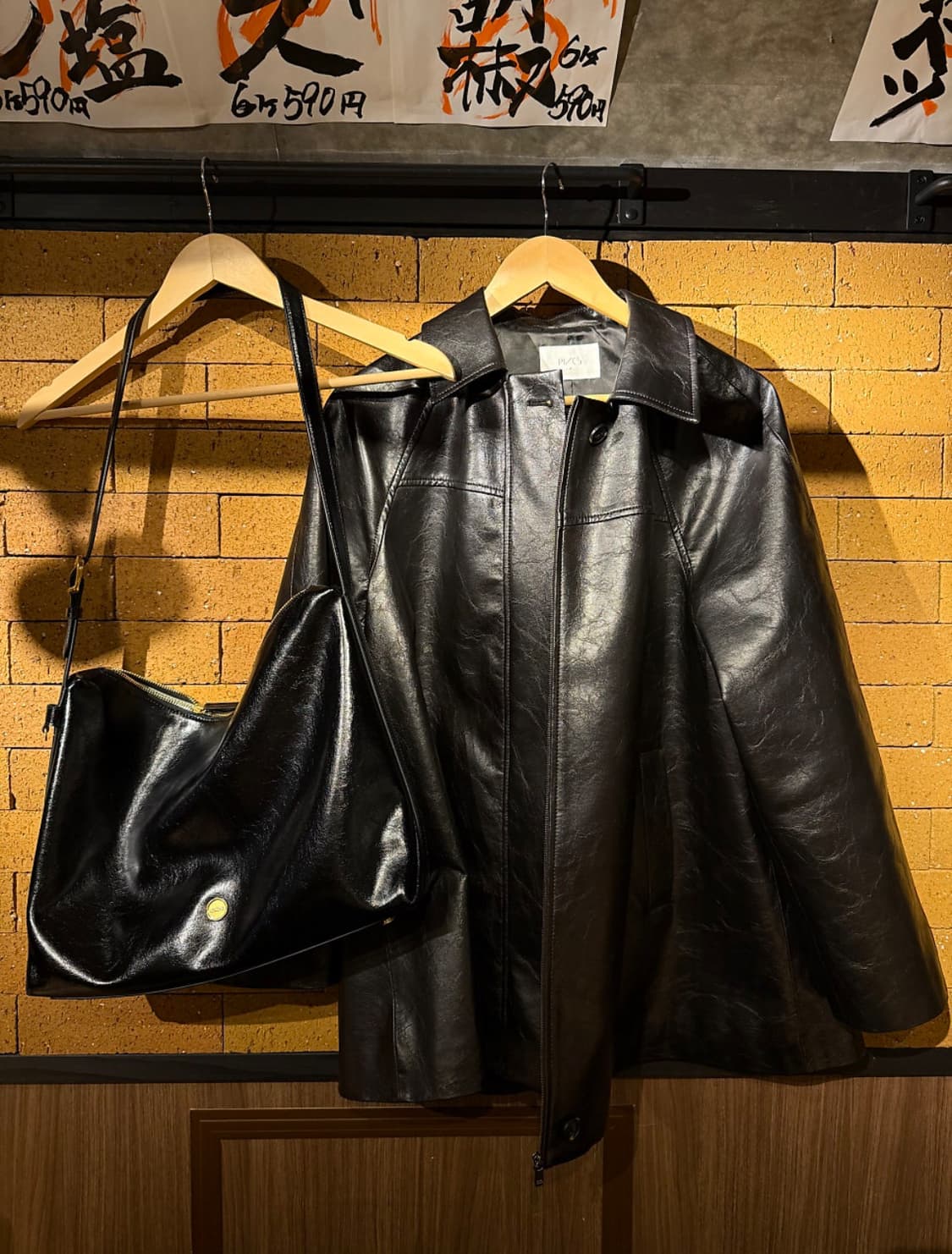 르메메 삭 아네스 블랙 레더 상품이미지3