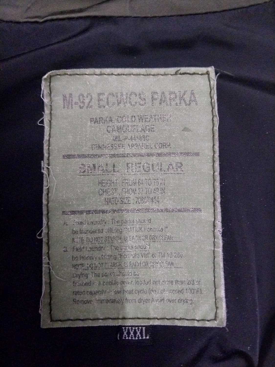 미군 M-92 ecwcs 파카 (크게나옴) 상품이미지3